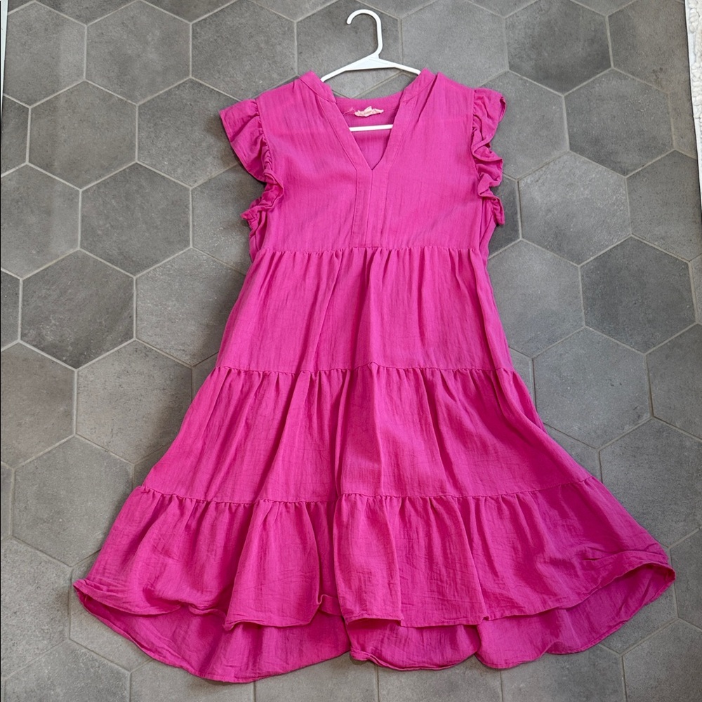 Pink Ruffled Dress